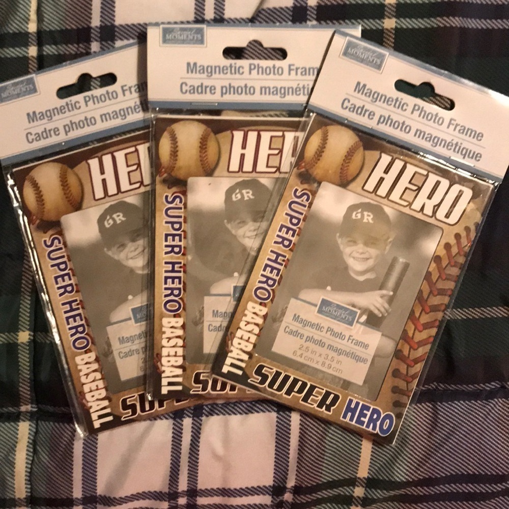 Three new Baseball Hero magnet frames